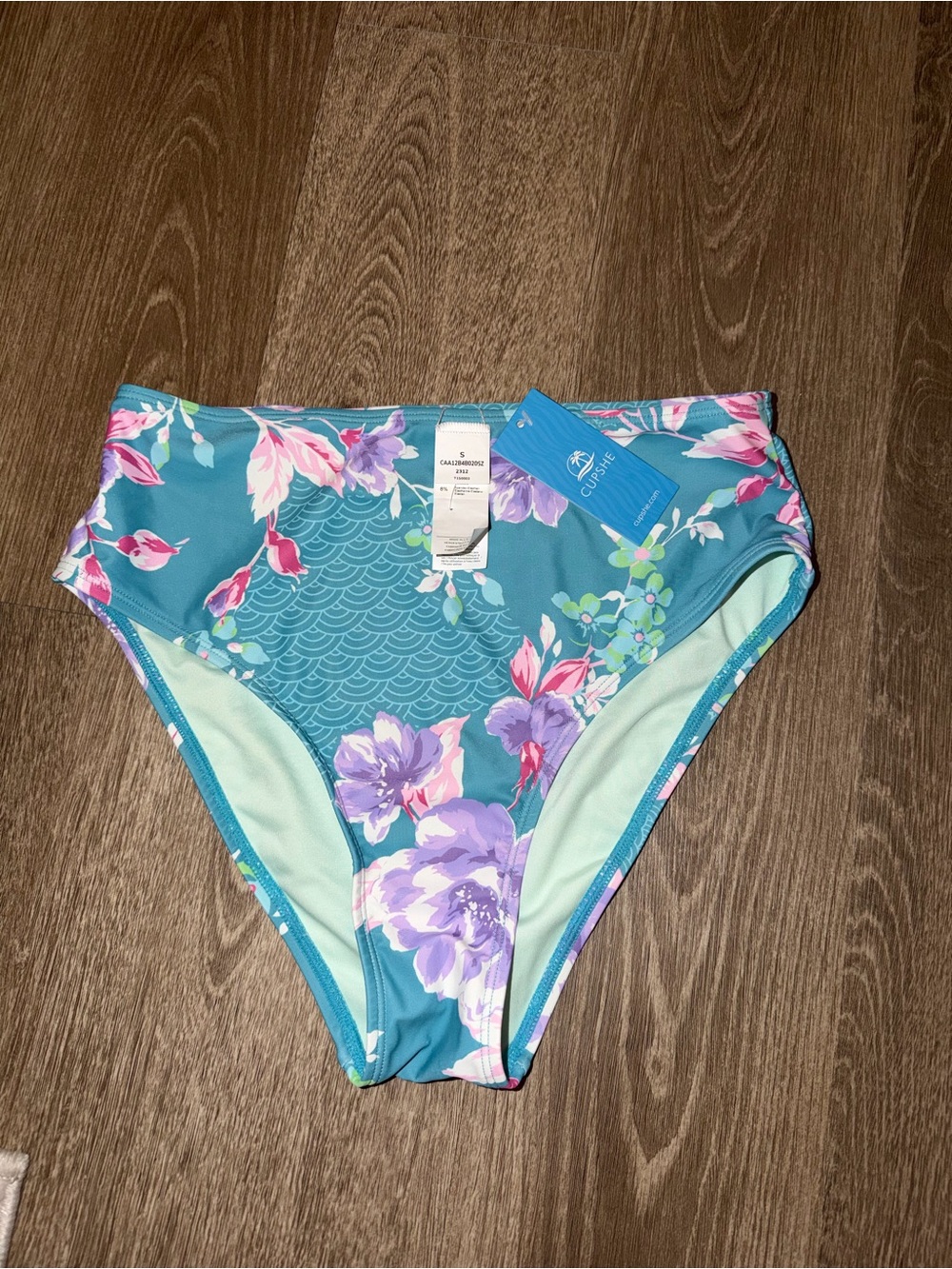 Cupshe High-Waist Floral Bikini Bottoms
